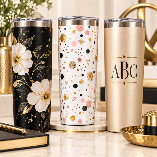 Example personalized tumbler designs